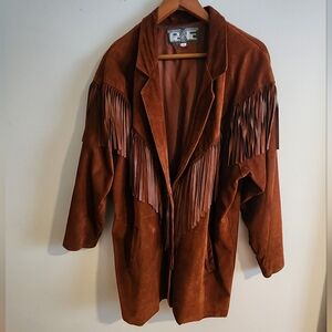 Vintage Suede Fringe Jacket by PCFL